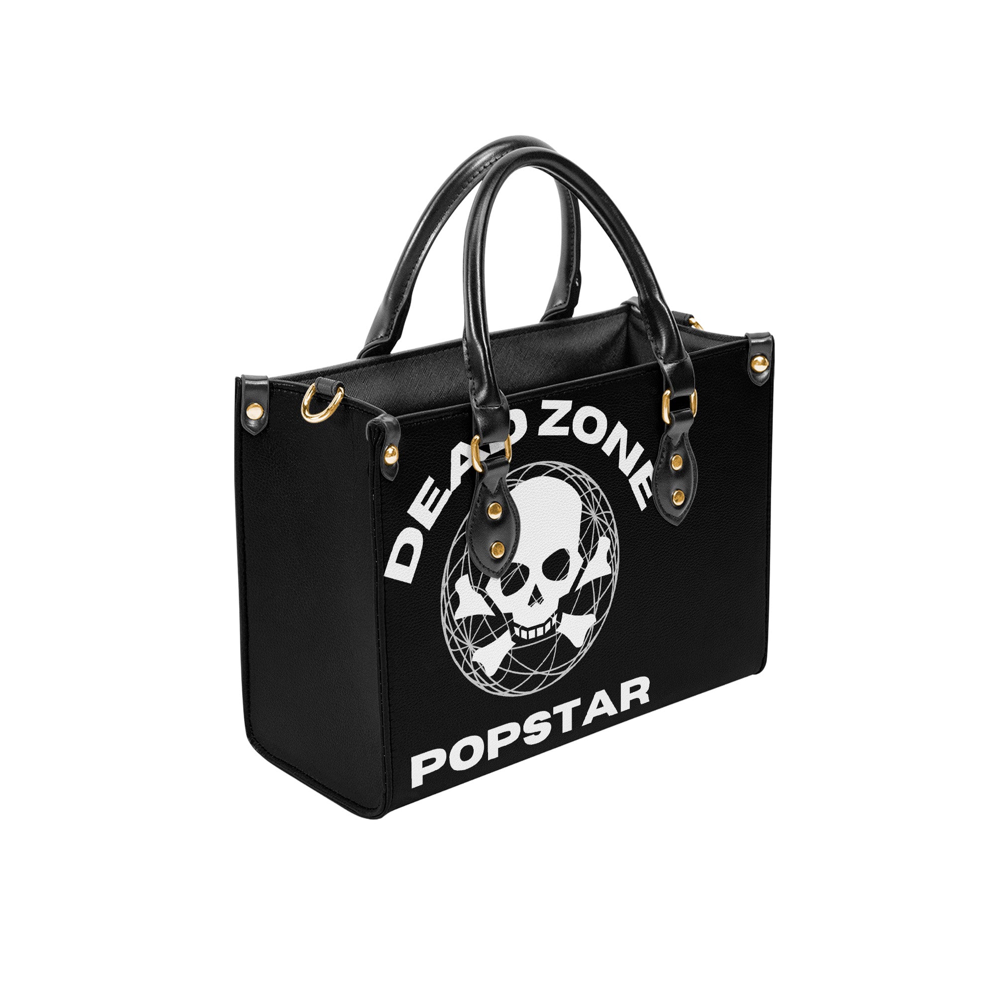 Medium Everyday Gothie Carry Bag Y2K Grunge Goth Rock Death Metal Streetwear Graphics on Front &  Back