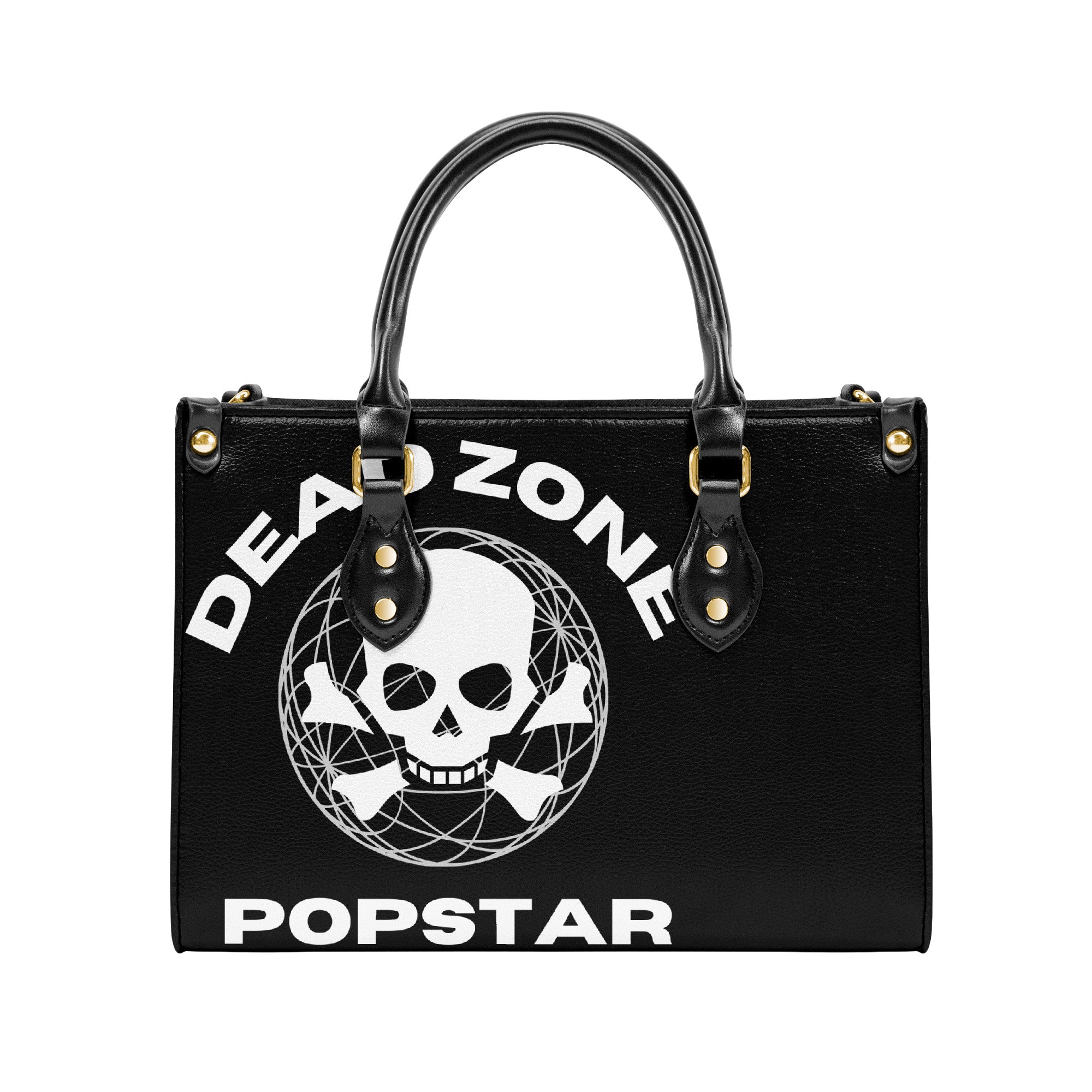 Medium Everyday Gothie Carry Bag Y2K Grunge Goth Rock Death Metal Streetwear Graphics on Front &  Back