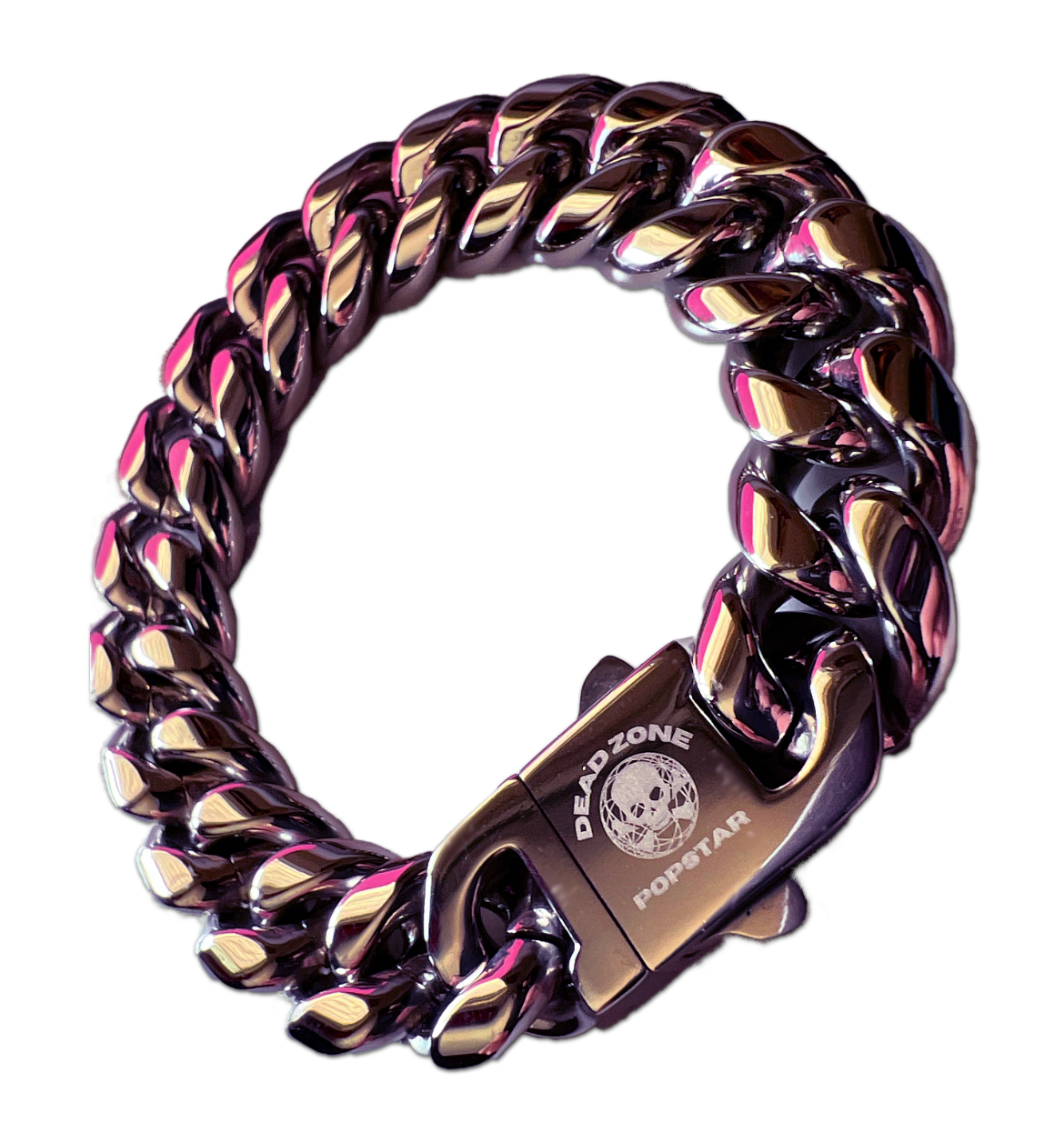 DEAD ZONE POPSTAR LOGO - BRACELET - STAINLESS STEEL