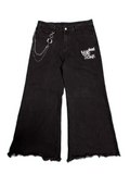 GOTH PARKING LOT  - DENIM JEANS - BLACK