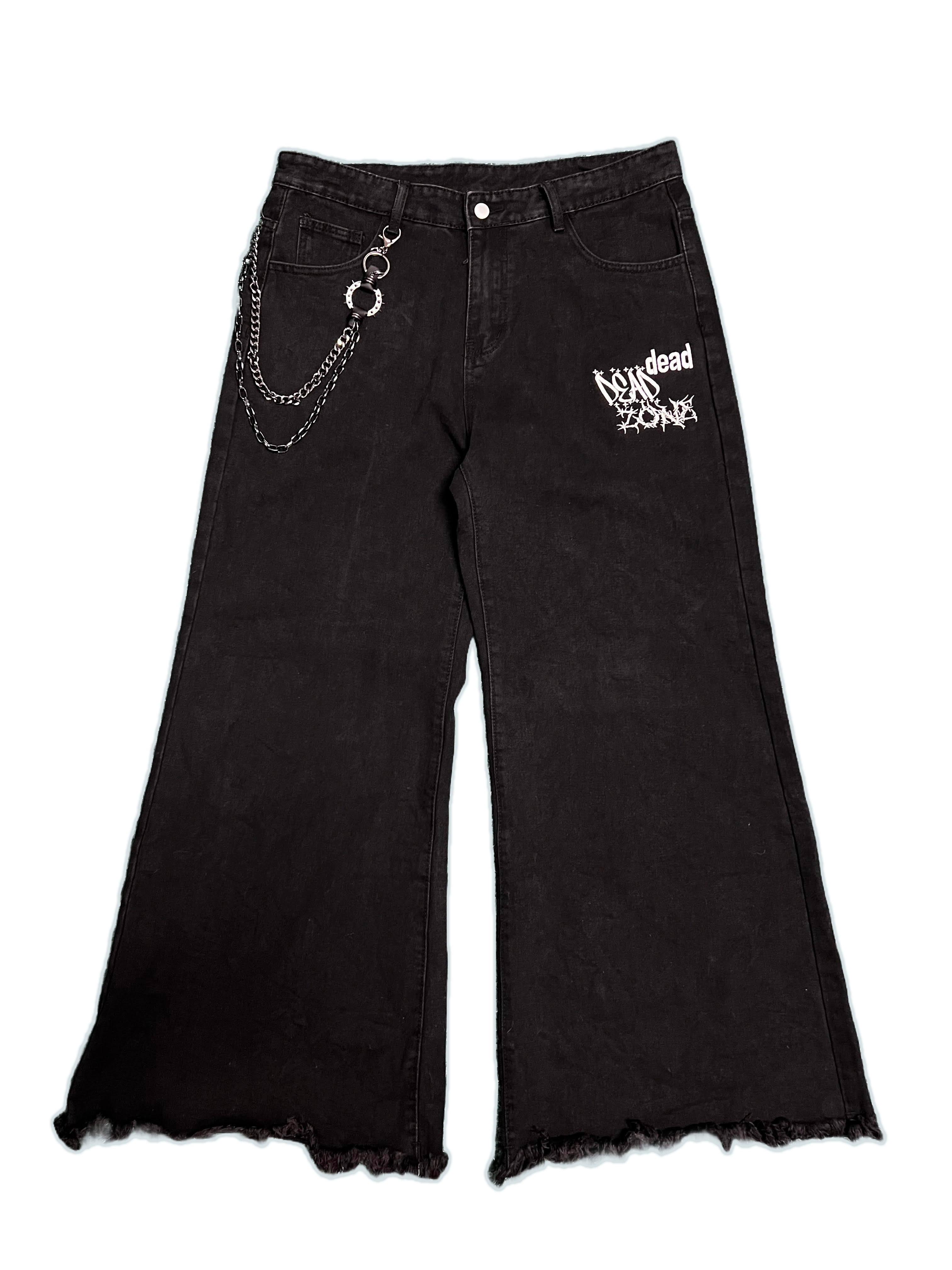 GOTH PARKING LOT  - DENIM JEANS - BLACK