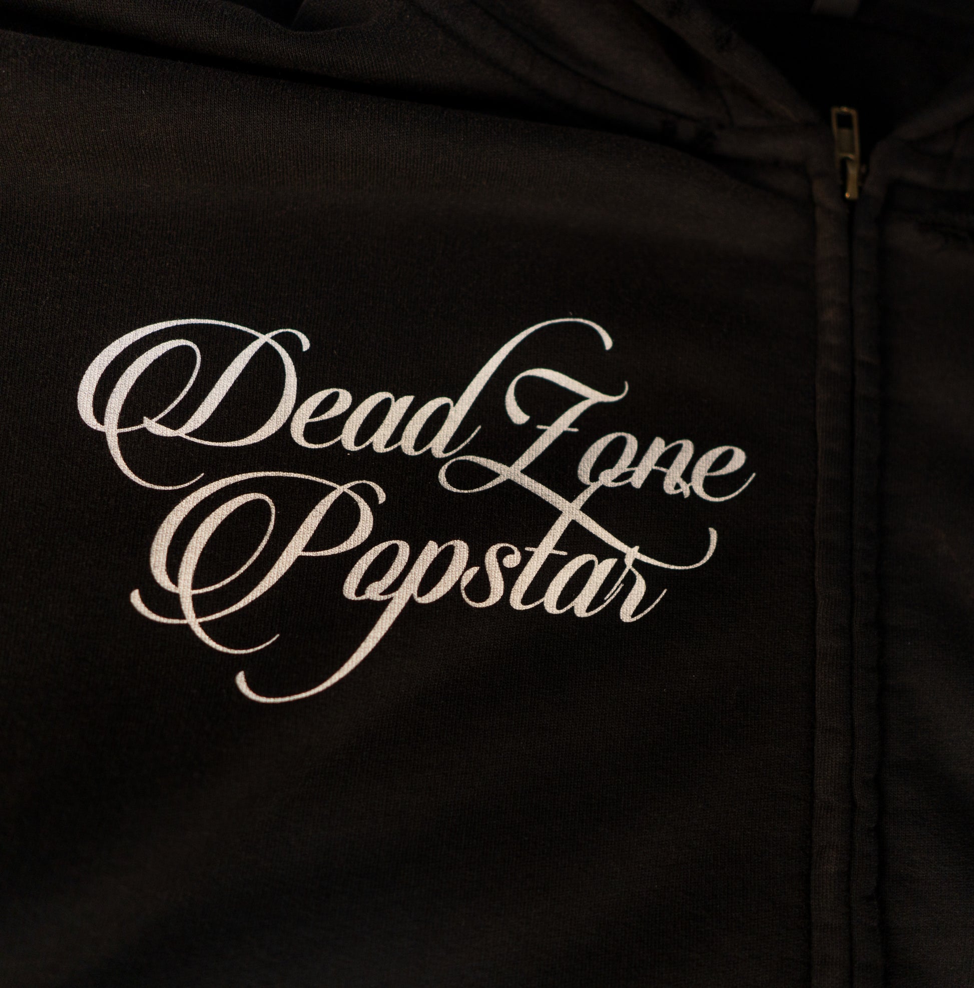 LET'S DIE TOGETHER - DISTRESSED HOODIE - FADED SUN BLACK