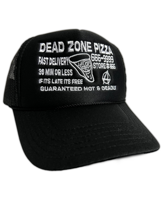 DEAD ZONE PIZZA - TRUCKER HAT - BLACK