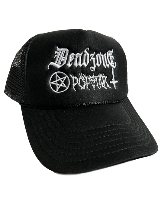 DEAD ZONE METAL - TRUCKER HAT - BLACK