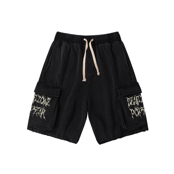 DEATH METAL - CARGO SHORTS - SNOW WASH – DEAD ZONE POPSTAR