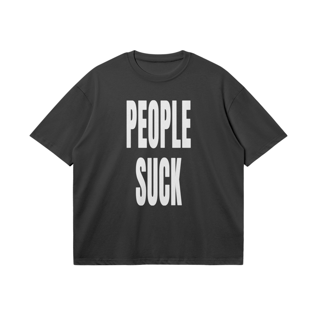 PEOPLE SUCK v2 - T-SHIRT - BLACK