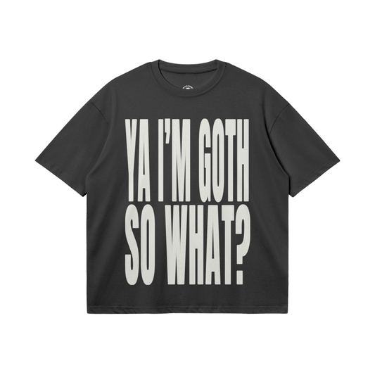 YA IM GOTH - T-SHIRT - BLACK