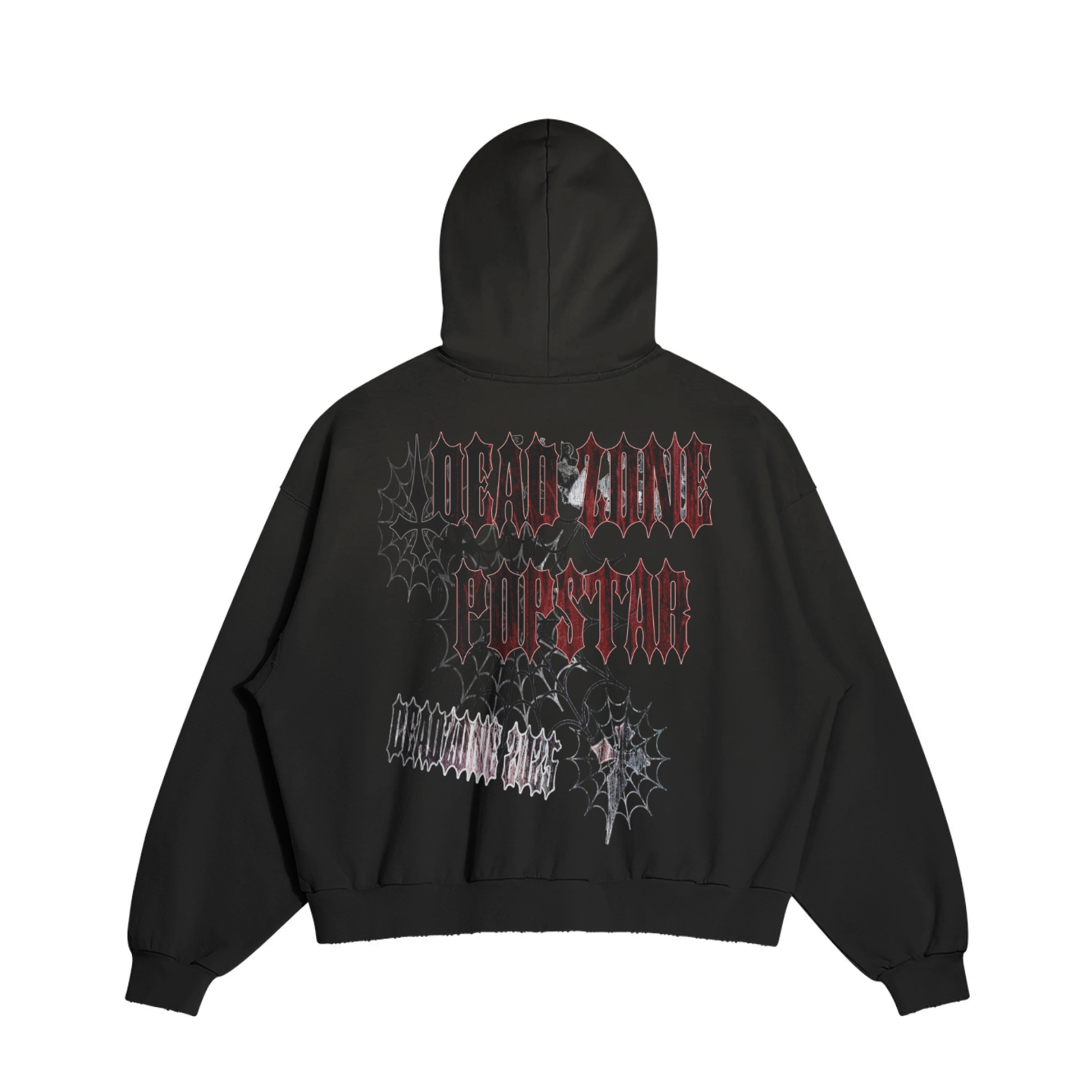 DEAD - RIPPED HOODIE - BLACK