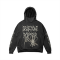 SPIDERZ - NINJA HOODIE - SNOW WASH BLACK
