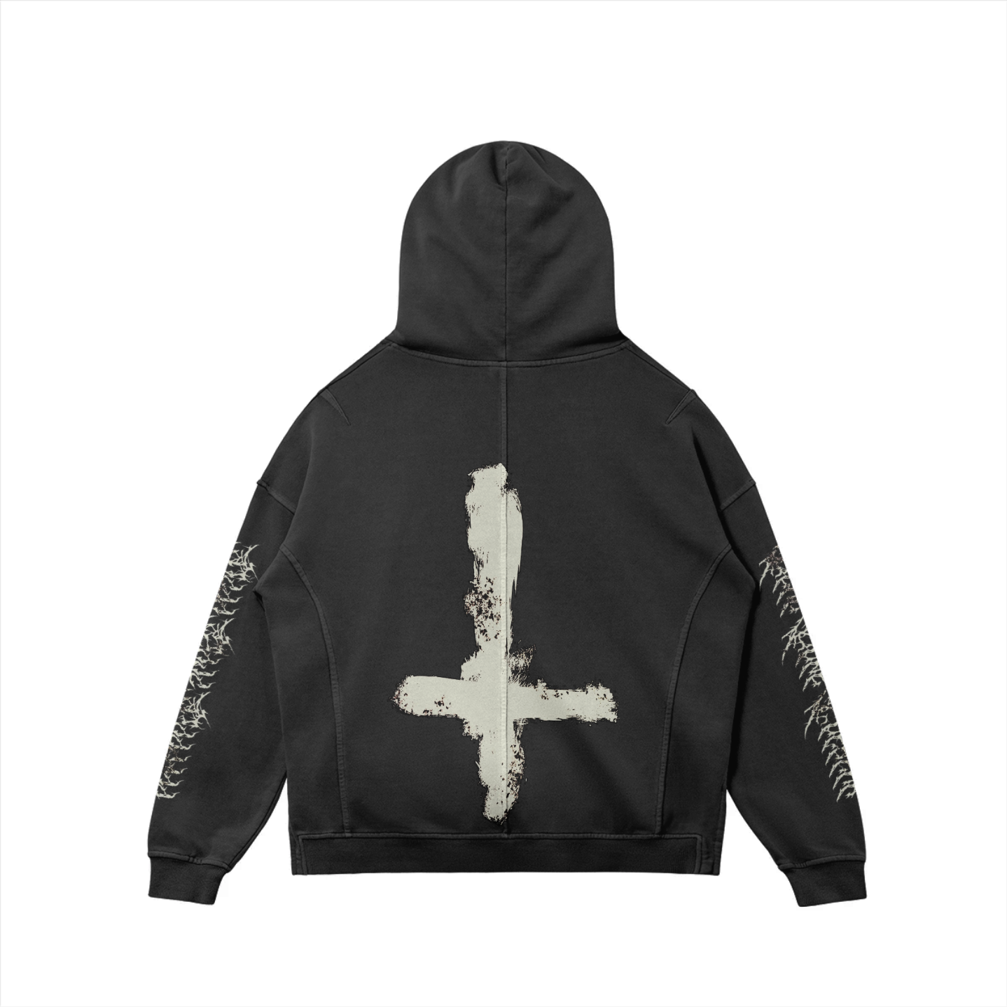 SPIDERZ - NINJA HOODIE - SNOW WASH BLACK